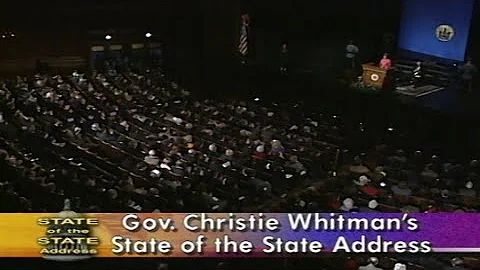 Gov. Christine Todd Whitman's State of the State Address, w/ Democratic Response (1999)