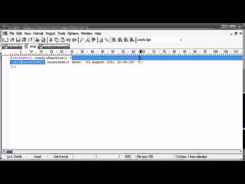jQuery Tutorial   134   Creating a dayhourminsec countdown plugin