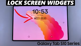 How To Add Widgets To Lock Screen Of Samsung Galaxy Tab S10 / S10 Ultra screenshot 4
