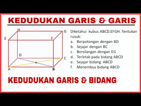 Video: Dapatkah 3 bidang berpotongan dalam satu garis?