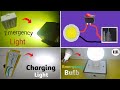 How to make 4 type emergency light at home [rechargeable light] [Diy light]