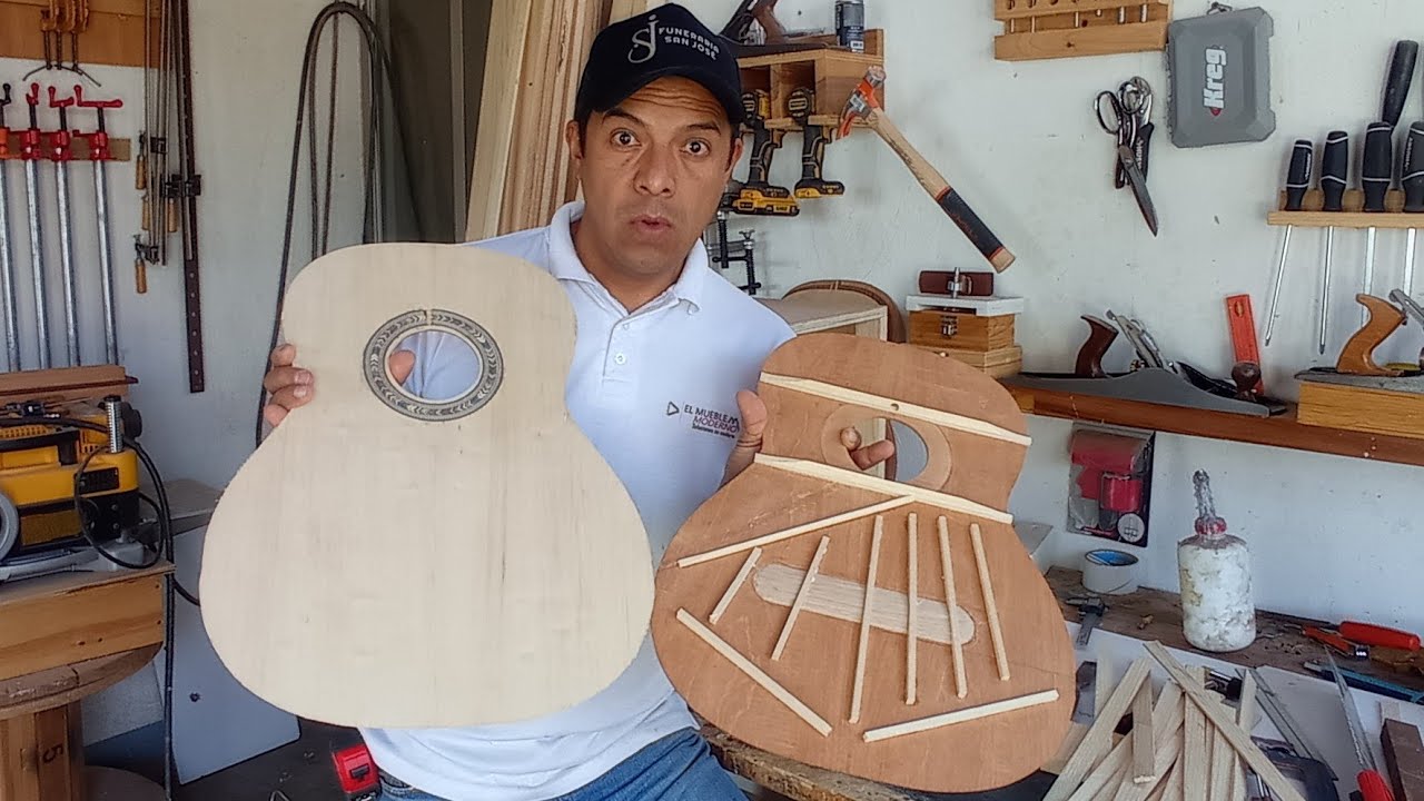 FABRICACIÓN DE MI GUITARRA / TAPA ARMÓNICA 