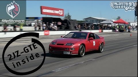 Single Turbo 2JZ Swapped 300ZX Roll Racing & Fly Bys