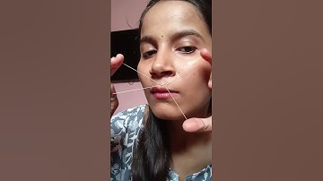 Self threading technique #threading #selfcare #selfthreading #hacks #easy #easybeautyhacks#dancehall