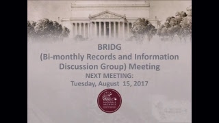 Famous BRIDG Meeting - June 13, 2017 Wealth