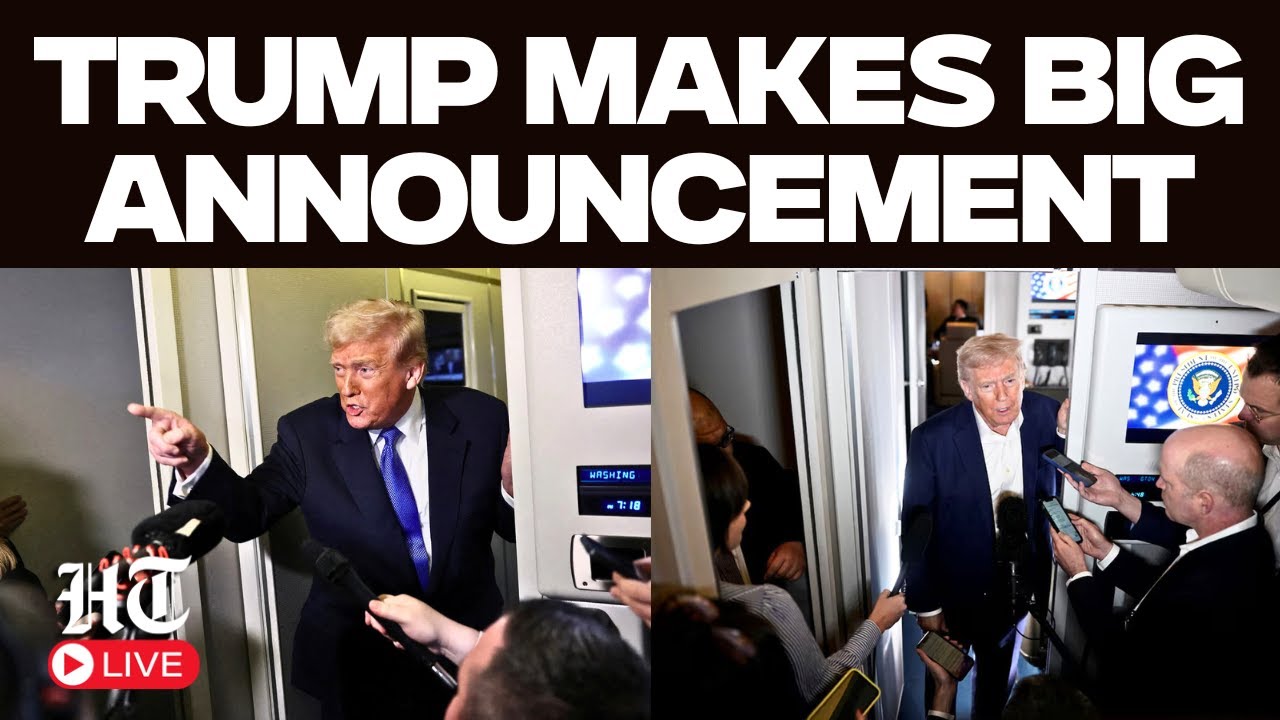 Donald Trump LIVE: Trump Gaggles With Press On Air Force One | US ...