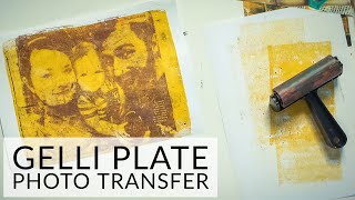 Adding an Image Transfer to a Gel Print - Carolyn Dube