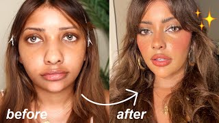 how I FINALLY achieved the "clean girl" makeup look on brown skin. ( tiktok hacks) screenshot 5