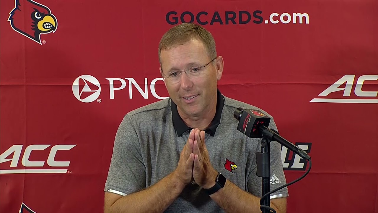 Louisville football Scott Satterfield 2021 Media Day 8-14-2021 - YouTube