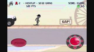 Stickman Skater for iPhone Gameplay Video screenshot 2
