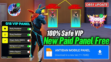 Panel For Mobile FF | Free Fire Hack New 🔥 FF Panel | Free Fire Panel Ob51 😈 FF Max Injector 2025