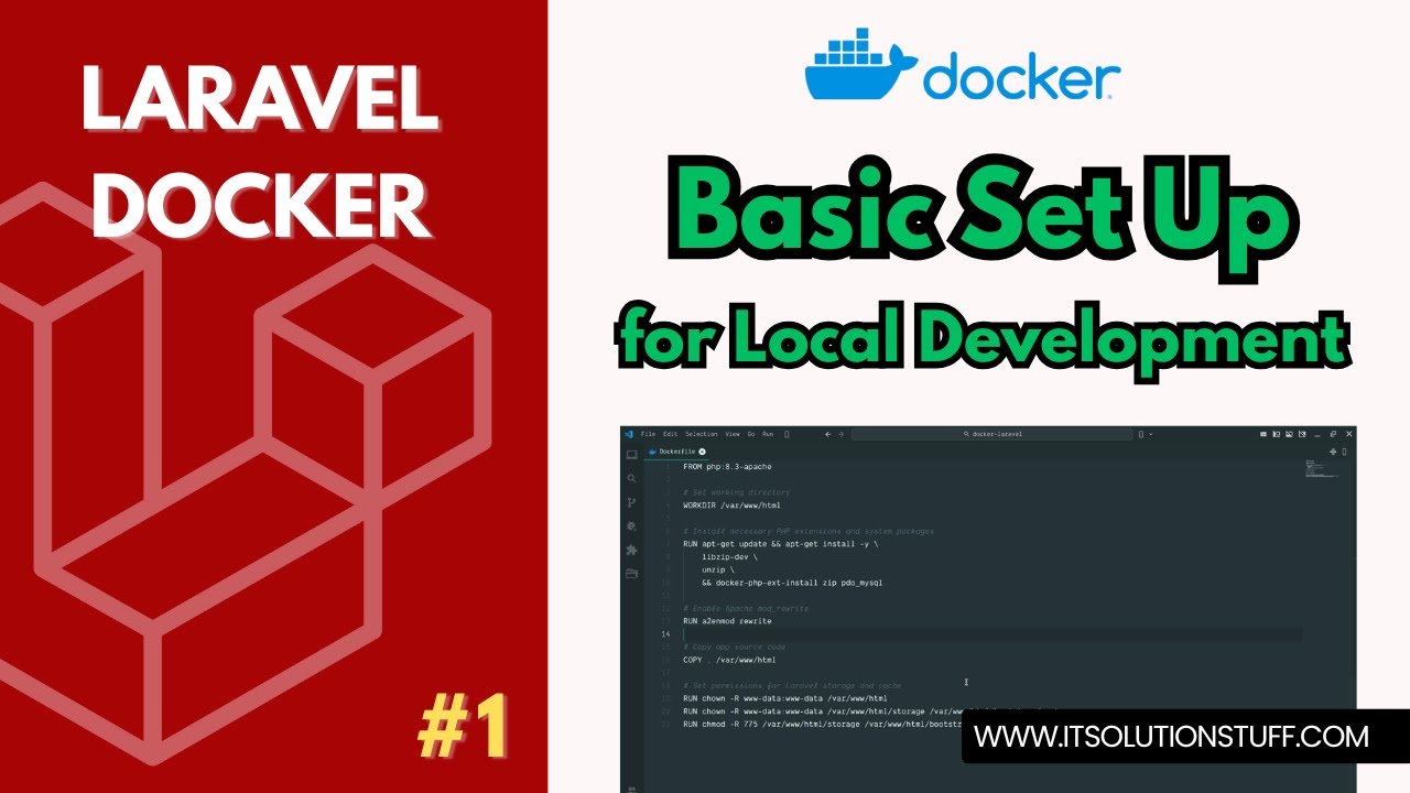 Laravel Docker #1 – Basic Set Up for Local Development - YouTube