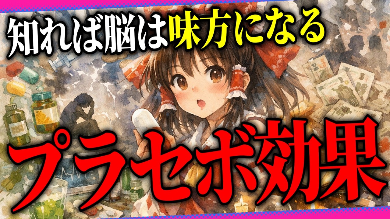 世界の色は「思い込み」で変わり続ける⁉「プラシーボ効果」について徹底解説!!【ゆっくり解説】