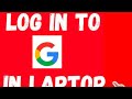 How to log in Gmail | Google account in laptop | PC