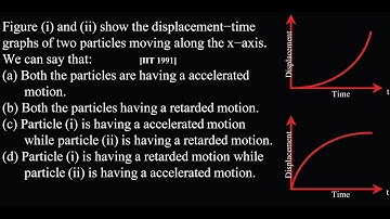 KM TEST 07 Q17 Figure (i) and (ii) show the displacement−time graphs of two particles