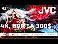 ОБЗОР ТЕЛЕВИЗОРА JVC (LT-43MU508) за 300$. 43дюйма, 4К, android, HDR.