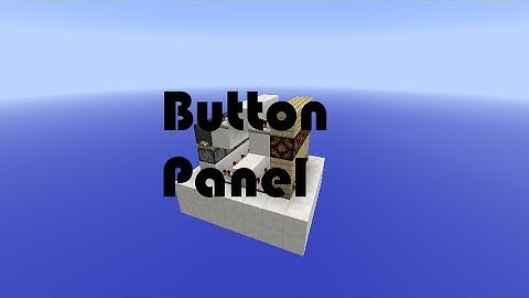 Minecraft - Redstone Tutorial: Tile-able Button Selection Panel