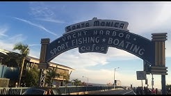 Driving to Santa Monica Beach, The Pier, Pacific Park, and 3rd Street Promenade