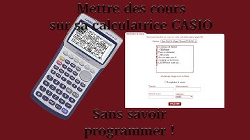 [TUTO] Mettre ses cours sur sa calculatrice sans savoir programmer