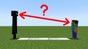 how far away can enderman see you?