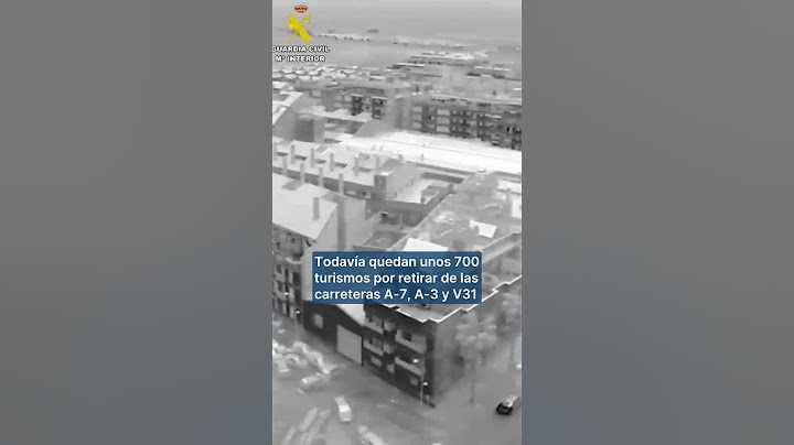 El caos causado por la dana en Valencia, a vista de dron