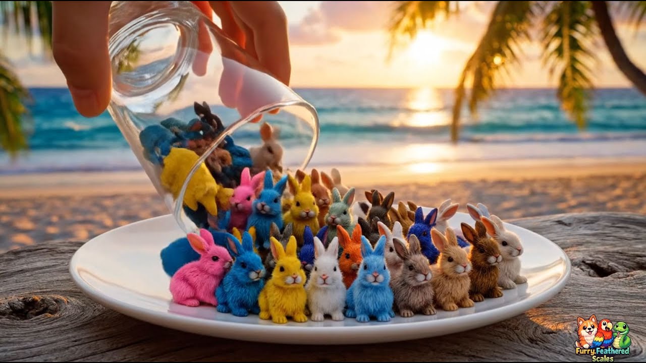 Cute Colorful Tiny Animals in a Glass Jar Compilation | Furry_Feathered_Scales | (EP25) 