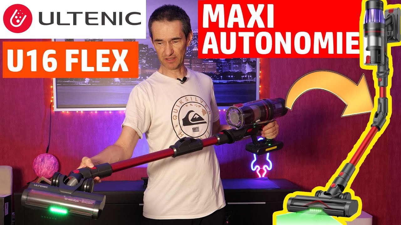 ✅ GRANDE AUTONOMIE À PETIT PRIX ✅ TEST ASPIRATEUR BALAI ULTENIC U16 ✅