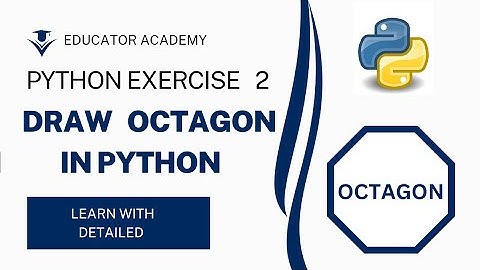 Octagon Through Turtle 🐢 Library in python