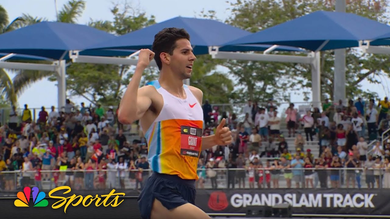 Grant Fisher SECURES TITLE in 5000m at Grand Slam Track Miami | NBC Sports