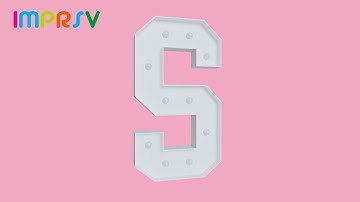 4FT Light Up Letter S User Guide (Jersey Font)