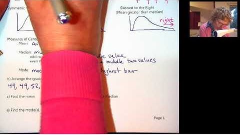 Math 105 Video 3.3 Shape and Center