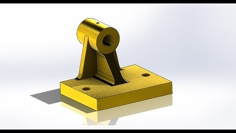 Bearing bracket in solidworks