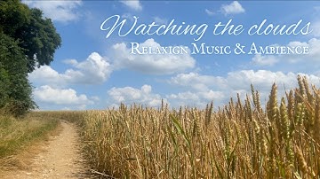 Watching the clouds on a summer day walk | Relaxing & Peaceful Music (3hours) & Nature ASMR (2hours)