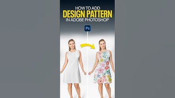 How to add design pattern on dress in Adobe Photoshop #designpattern #amgraphix #dress #shorts