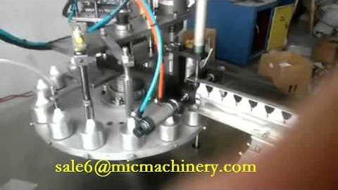 glue filling capping machine with automatic bottle loading