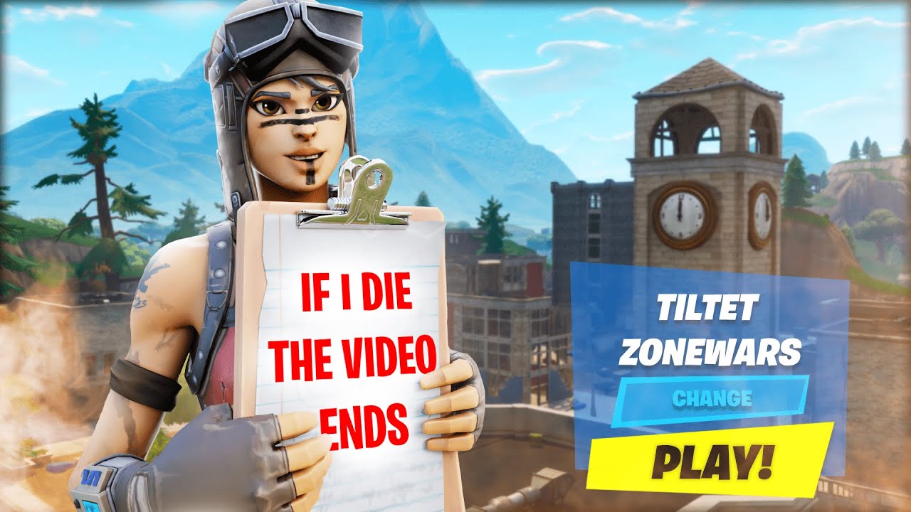 Fortnite Tilted Tower Zonewars but the video ends when i die..