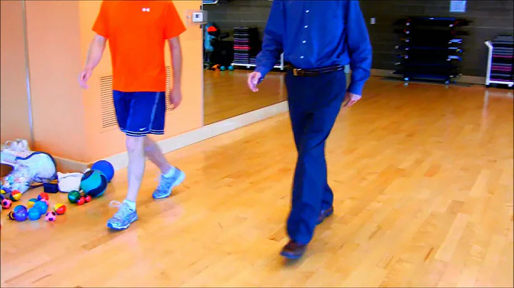 A 66-year-old man with Parkinson's disease taught to improve walking gait and running gait
