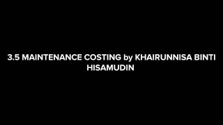 MANAGE COMPUTER NETWORK MAINTENANCE (MAINTENANCE COSTING)