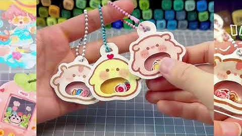 LÀM ĐỒ CHƠI GIẤY TẠI NHÀ : Làm móc treo bằng giấy cực đáng yêu,móc khóa