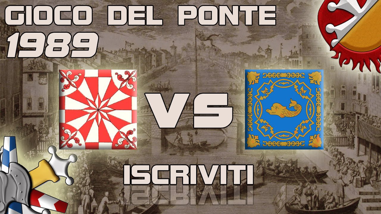 Delfini vs San Francesco - Gioco del Ponte 1989