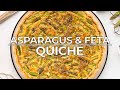 Feta  asparagus quiche