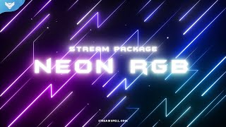 Neon RGB Stream Overlay Package by StreamSpell