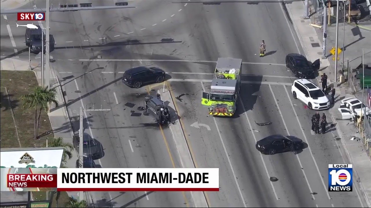 Fire rescue responds to crash in Miami-Dade - YouTube