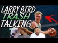 MY BROTHER FIRST TIME REACTING TO....Larry Bird Trash Talking (MY BROTHER COULD NOT BELIEVE IT)