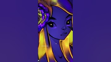 Using my Glow Brushes ✨#procreate #procreatebrushes #muzenikart #procreatedrawings