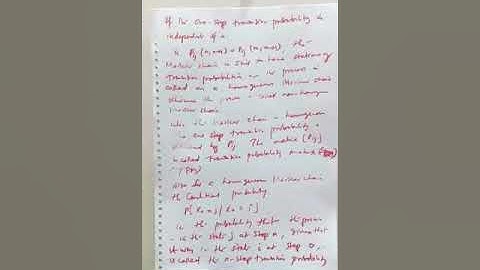 Markov Process (Special random process)