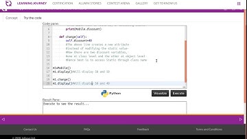InfyTQ OOP Day2 Video 11 appendix static