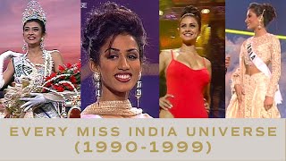 EVERY Past Indian Delegate - ALL SHOW MOMENTS (1990-1999) | Miss Universe