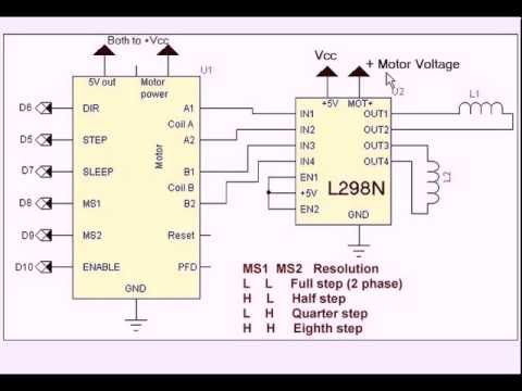 Stepper motor driver ic l297 circuit Stepper motor driver ic l297 circuit