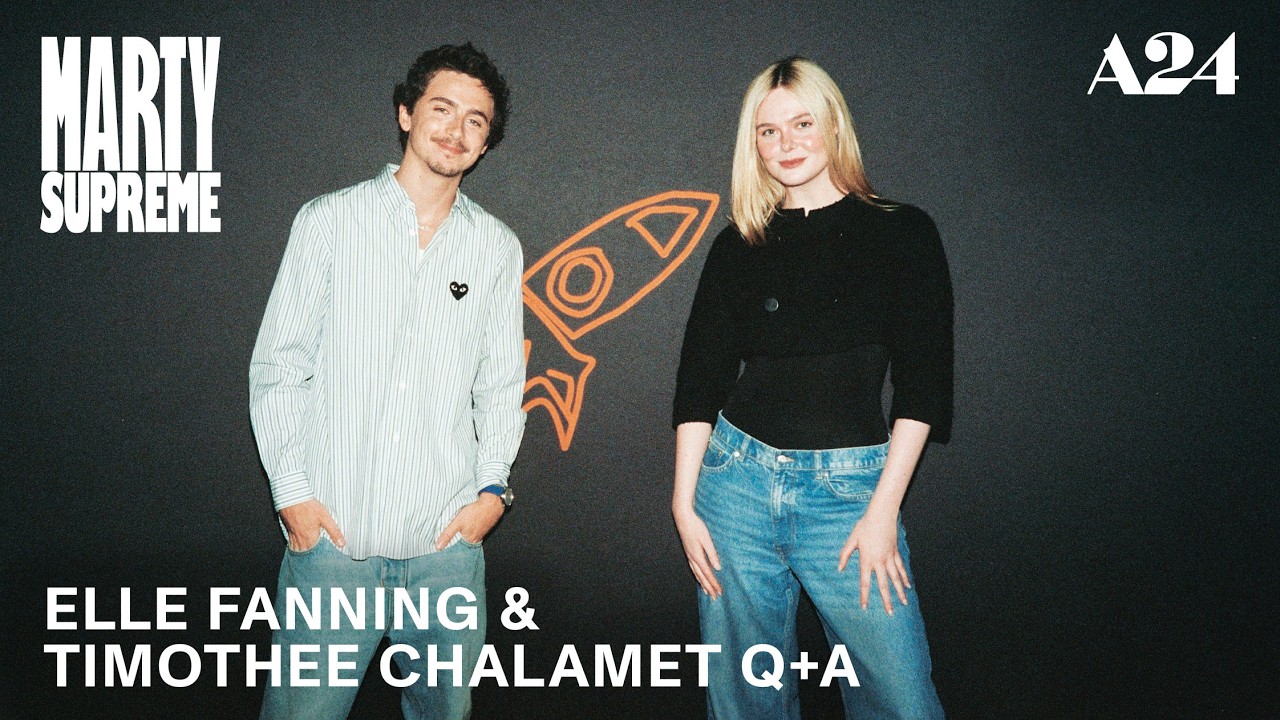 Elle Fanning & Timothée Chalamet Q+A | Marty Supreme | A24